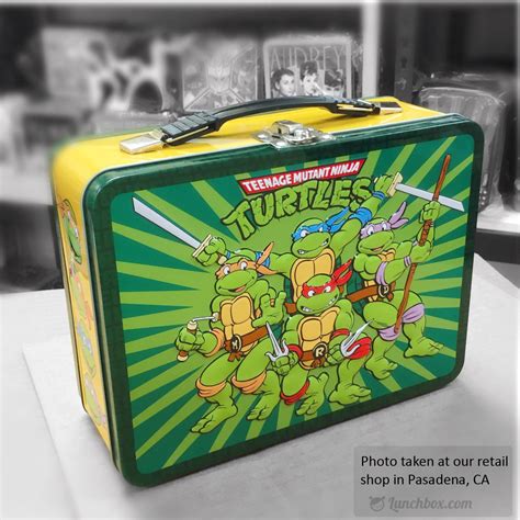 ninja turtles metal lunch box|ninja turtle lunch box metal.